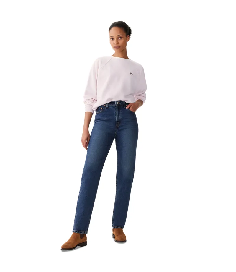 RM Williams Buck Easy Crew Jumper Pink-2